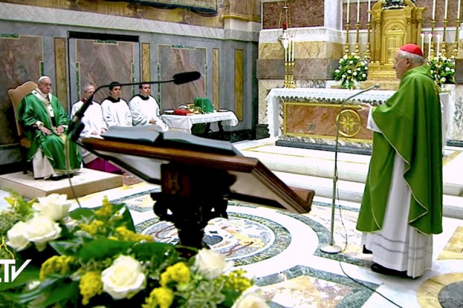 El cardenal Sodano al papa Francisco: &#039;Usted ya tiene un lugar en nuestro corazón&#039;