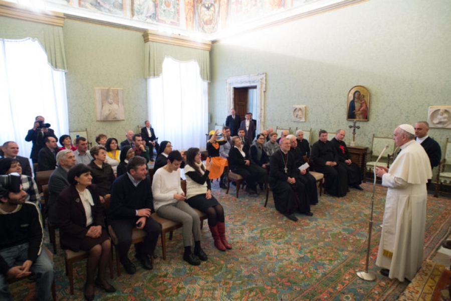 El Santo Padre recibe a una delegación de fieles del Cáucaso