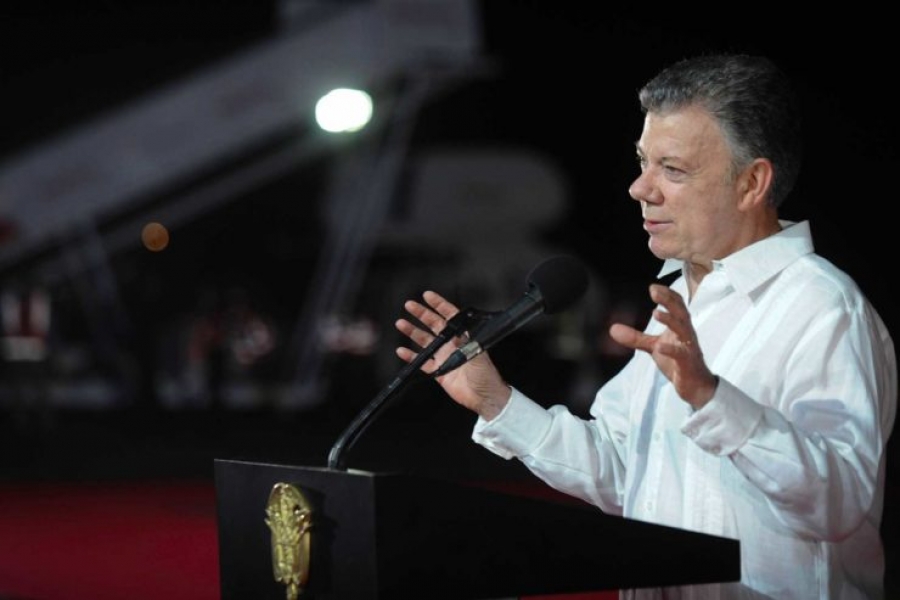 El presidente Santos recordó las palabras del Papa que le tocaron el corazón