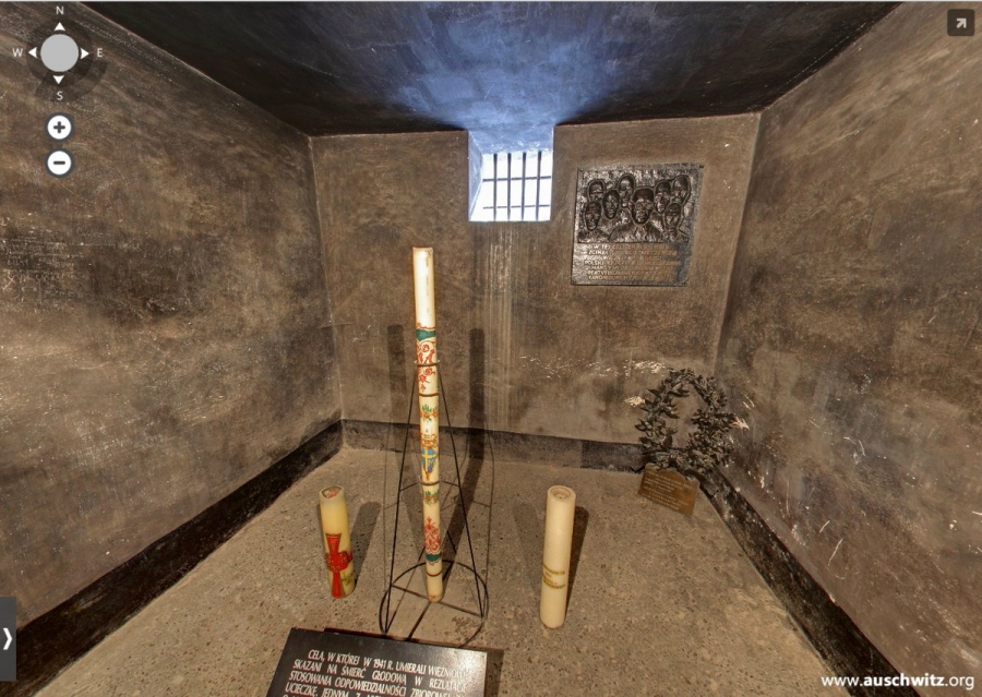 El Santo Padre visita «celda del hambre» donde murió San Maximiliano Kolbe