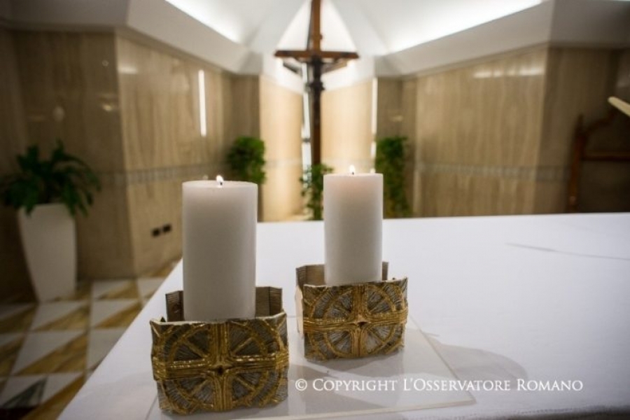 La misa del Papa en la capilla de Santa Marta se reanudará el 24 de abril