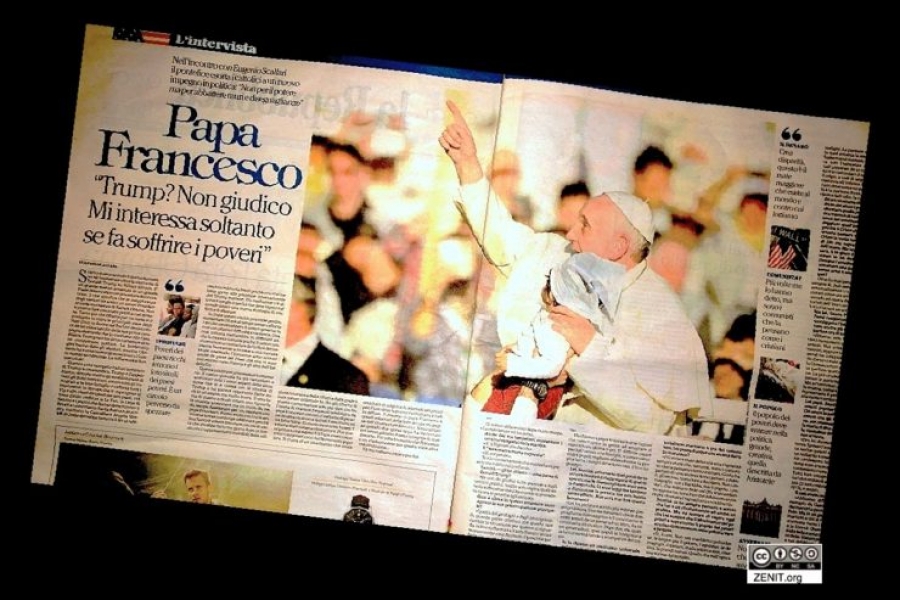 Francisco al periódico La Repubblica: «Construir puentes para disminuir las desigualdades»