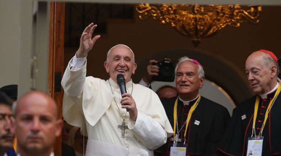 Primeras palabras del Santo Padre en Perú