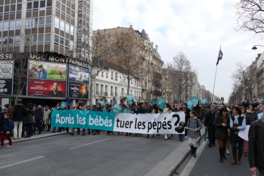El Papa a la Marcha por la vida en Francia: «Trabajar incansablemente por una cultura de la vida»