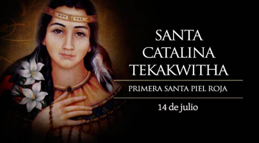 Hoy en Estados Unidos se celebra a la primera Santa piel roja