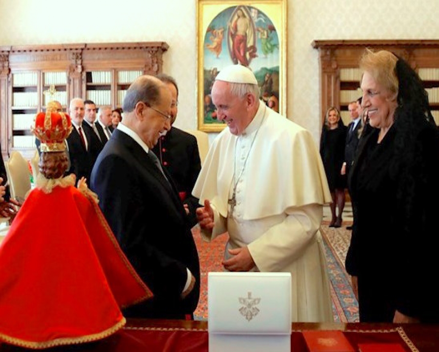 El Santo Padre recibe al presidente del Líbano, país modelo de coexistencia religiosa
