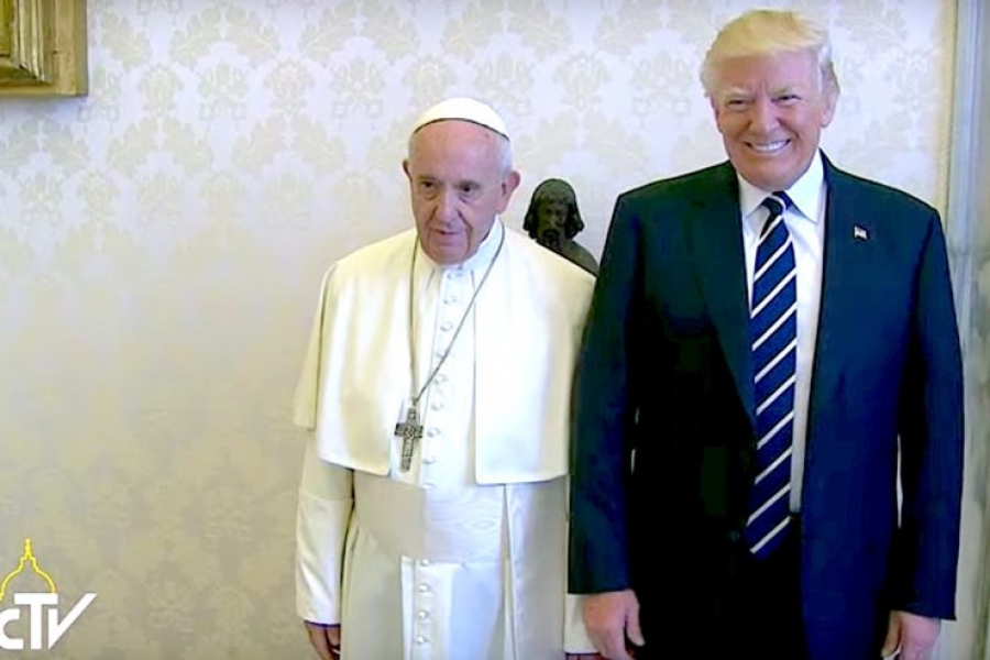 El Papa recibió a Trump en el Vaticano