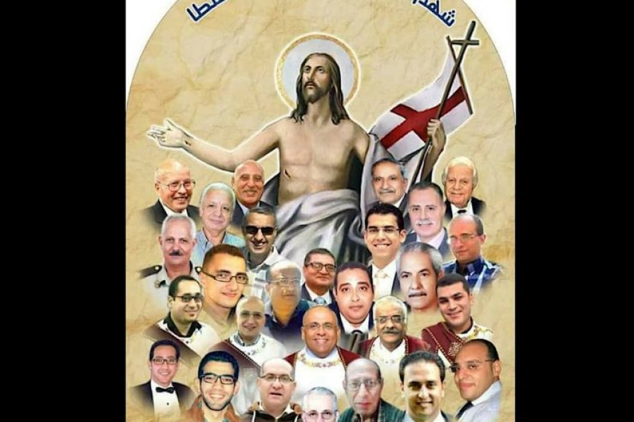 Así recuerdan a los cristianos coptos de Tanta, martirizados por el ISIS en el Domingo de Ramos
