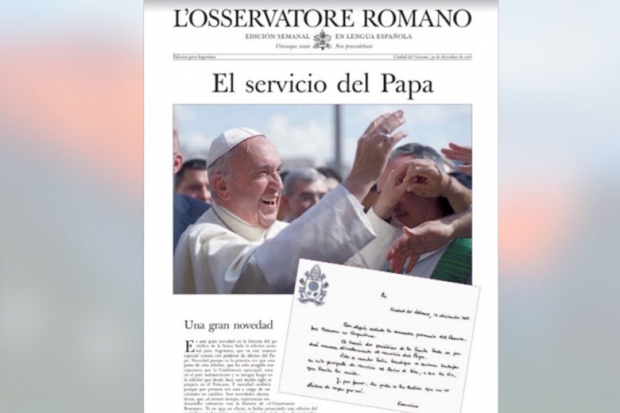 Publicado el primer número para Argentina de L’Osservatore Romano