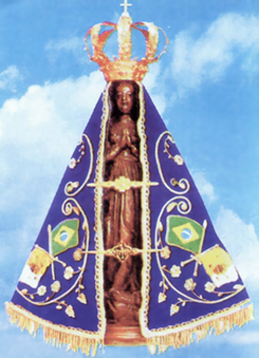 El Santo Padre inaugura una estatua de la Virgen de Aparecida en los Jardines Vaticanos