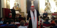 Se retoma tras la pandemia la presentación de los niños a san Isidro en la capilla del nacimiento