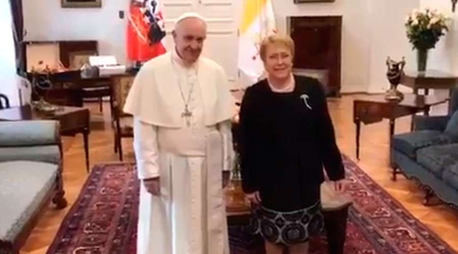 Francisco se reunió con la Presidenta de Chile