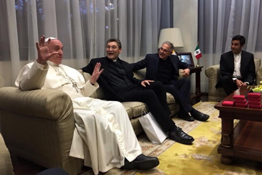 El Papa se reúne en privado con los Jesuitas de México
