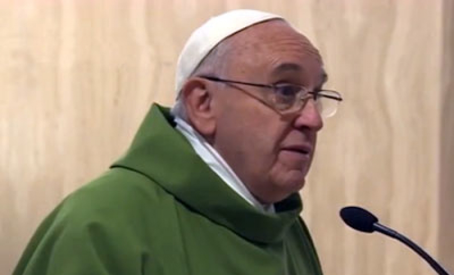 Francisco: A los niños se les debe predicar con el ejemplo, más que con palabras (Vídeo)