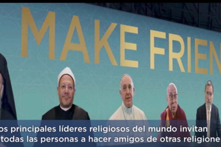 El Papa y líderes religiosos invitan a hacer amistad con personas de otros credos