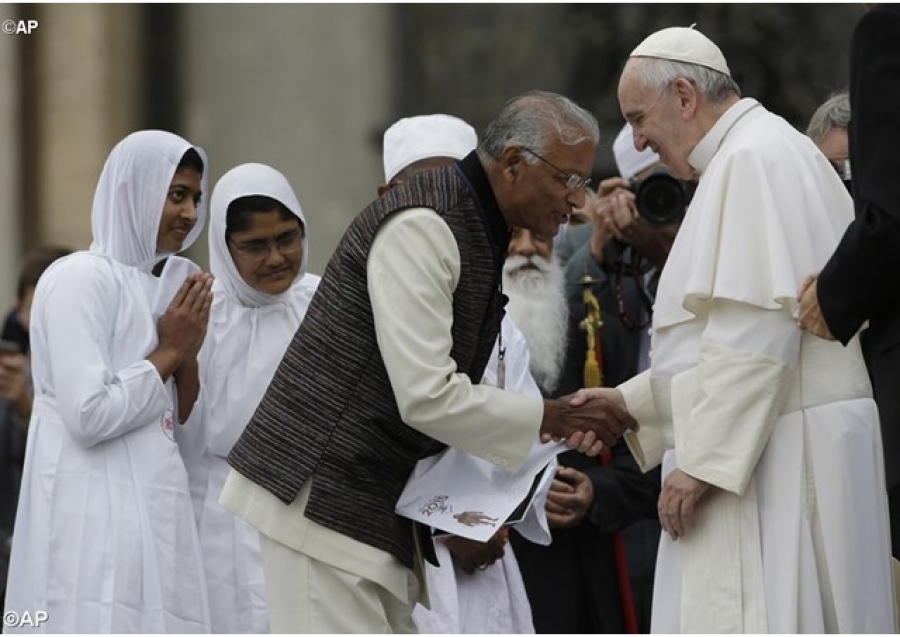 Audiencia ‘Interreligiosa&#039; en la Plaza de San Pedro en el aniversario de la Declaración Conciliar Nostra Aetate