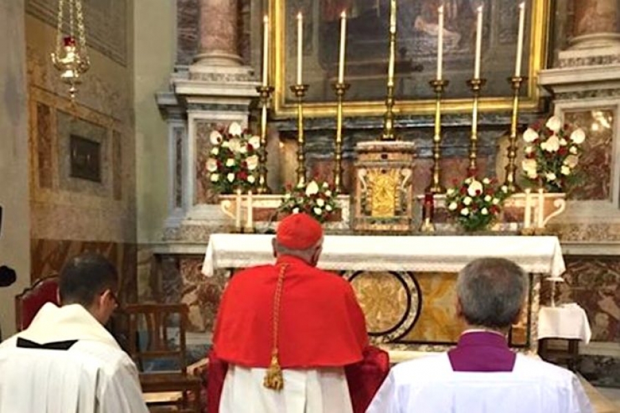 El cardenal venezolano Baltazar Porras toma posesión de su iglesia romana