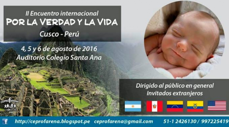 Perú: Anuncian importante &#039;Encuentro internacional por la verdad y la vida&#039;