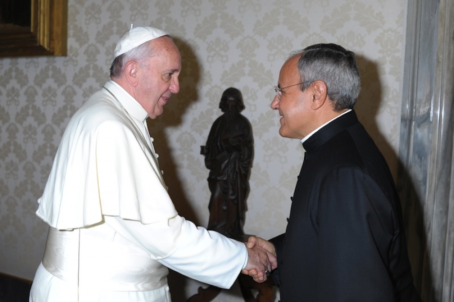 Julián Carrón recibido en audiencia privada por el papa Francisco