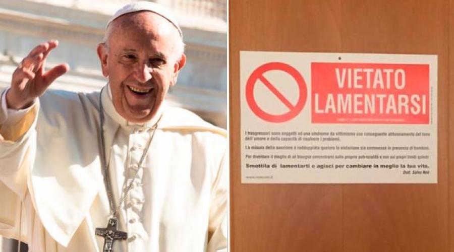 La advertencia que el Papa puso en la entrada de su habitación en Santa Marta