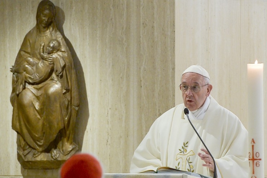 Francisco en Santa Marta: &#039;La alegría sin esperanza es simple diversión&#039;