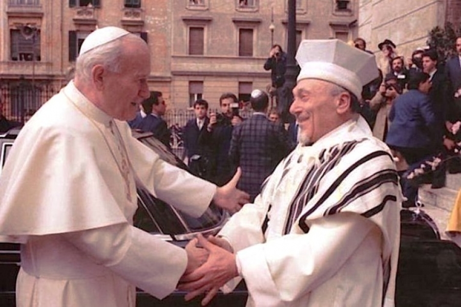 Recuerdan en Roma lo 30 años de la visita de Juan Pablo II a sinagoga