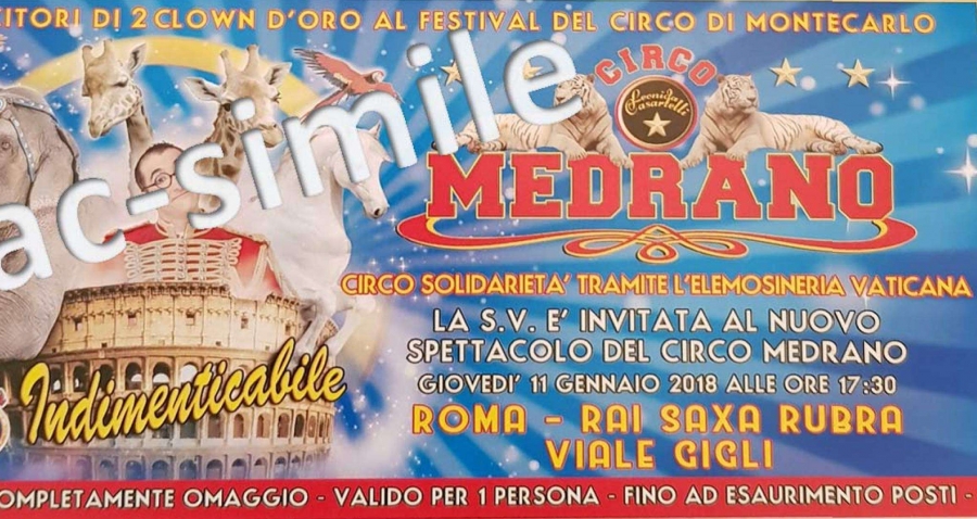 El Papa Francisco invita a 2.100 pobres, prófugos y encarcelados de Roma al circo