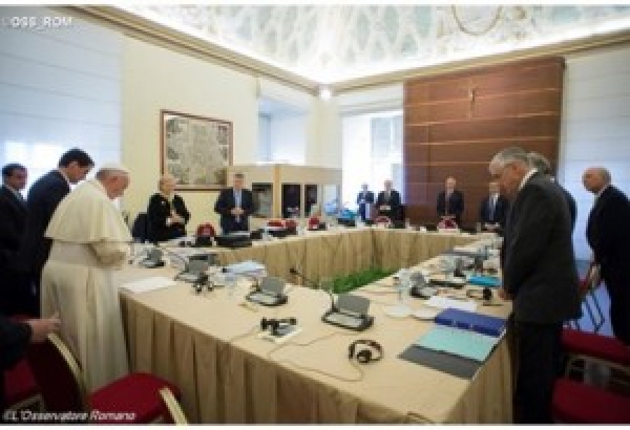 Encuentro del Papa con el Consejo de Superintendencia del IOR y nombramiento de su director general