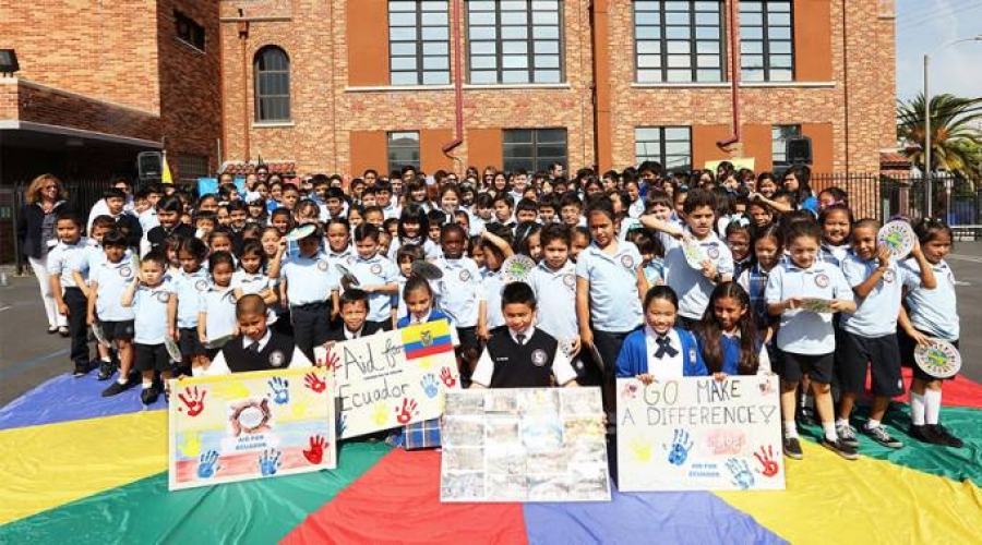 Terremoto de Ecuador: Niños de Los Ángeles se suman a la ayuda