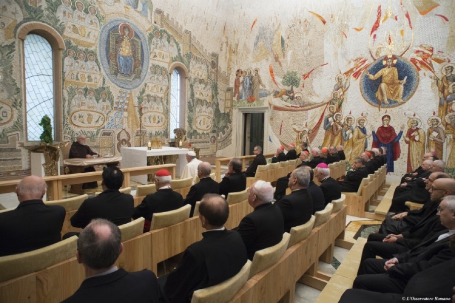 Cuarta predicación de cuaresma del padre Cantalamessa, con la presencia del Santo Padre