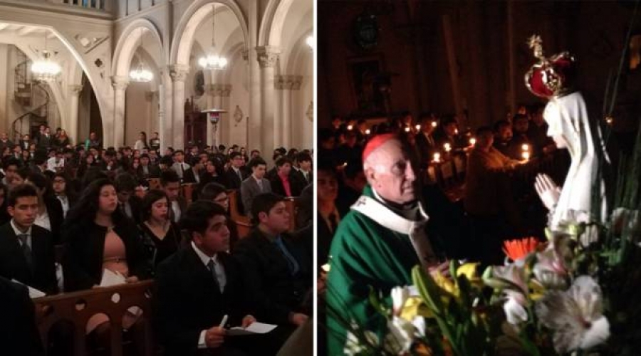 500 jóvenes se consagran a la Virgen de Fátima en Chile