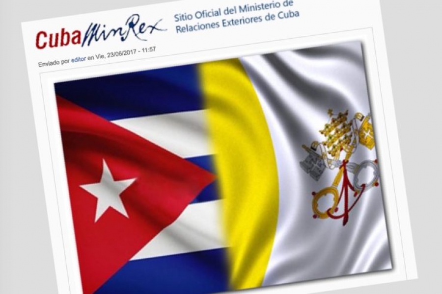 El canciller cubano realizó una visita oficial al Vaticano