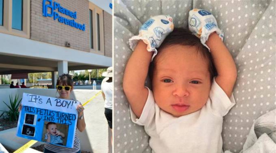 Este bebé se salvó de morir en un aborto gracias a mensajes pro vida en Facebook