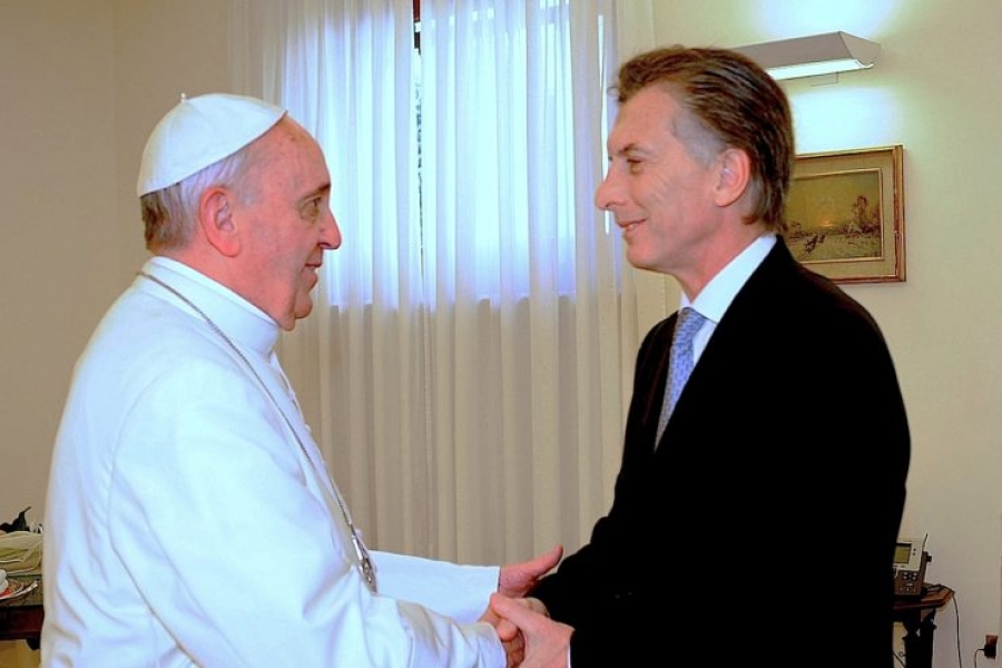 Francisco desea al presidente Macri reconciliación y fraternidad para Argentina
