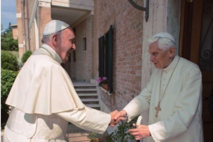 Francisco visitó a Benedicto XVI con motivo de la Pascua