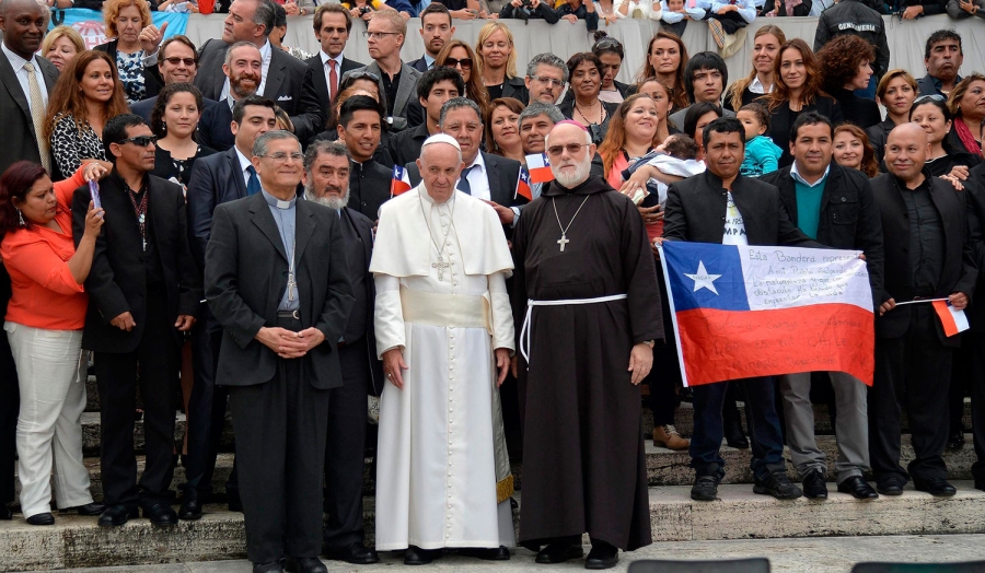 Francisco a un grupo de los 33 mineros de Chile: Ustedes sí saben qué es la esperanza