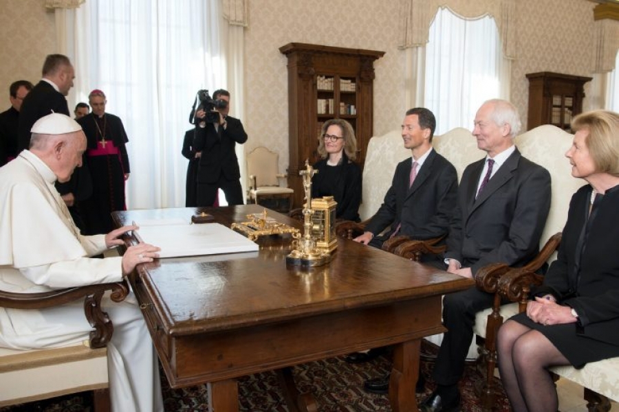 Los príncipes de Liechtenstein recibidos por el Santo Padre